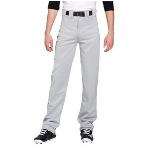 Mizuno Gray And Royal Blue Piped Pro Performance Straight‎ Leg Baseball Pants S